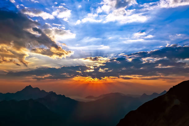 istock bright sunny dawn in the mountains 1824985496
