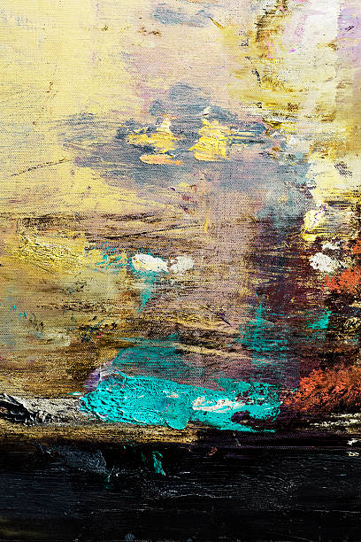 istock Abstract painted  ocher green and black art backgrounds. 182498605