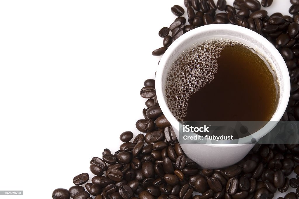 発泡スチロールのコーヒーカップ - ポリスチレンのロイヤリティフリーストックフォト