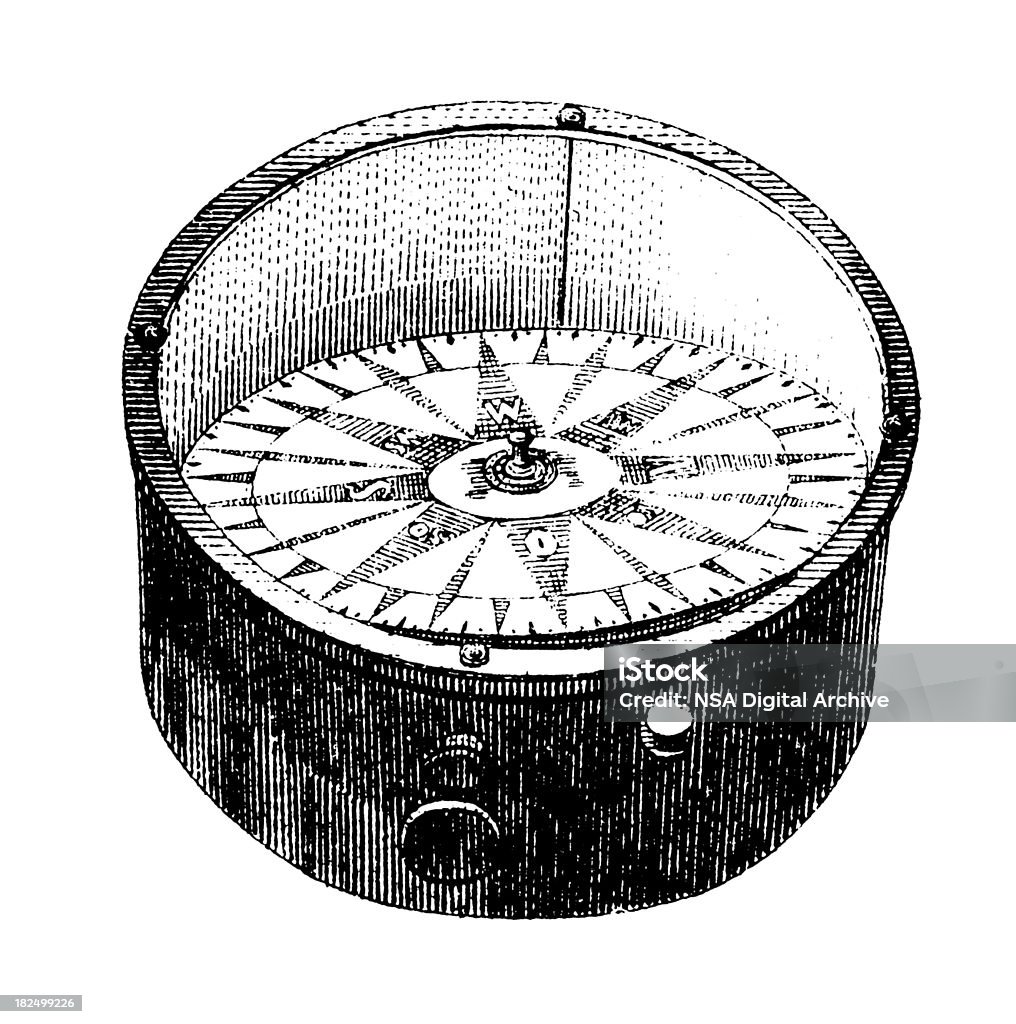 Kompas - Zbiór ilustracji royalty-free (Starożytny)