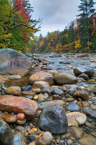 istock Mountain River and Autumn Foliage 182499369