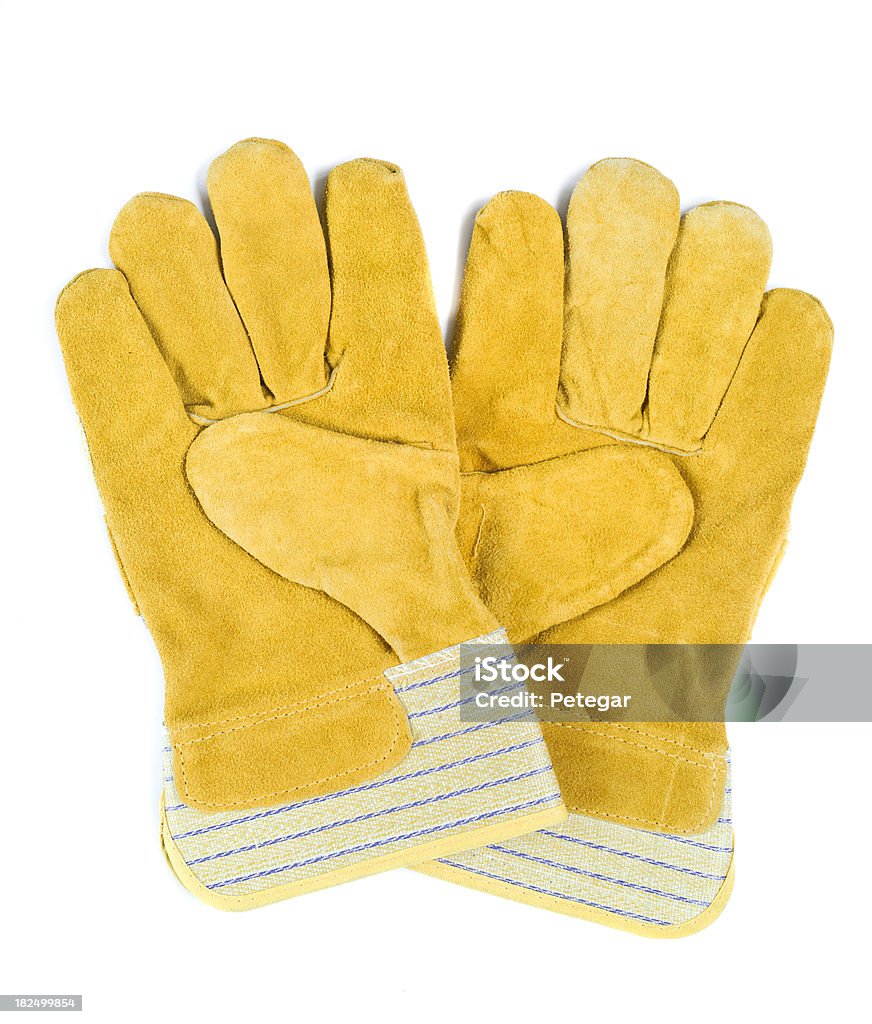 Guantes de trabajo - Foto de stock de Amarillo - Color libre de derechos