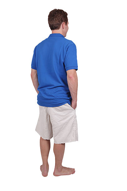 istock Casual male in shorts standing 182500047