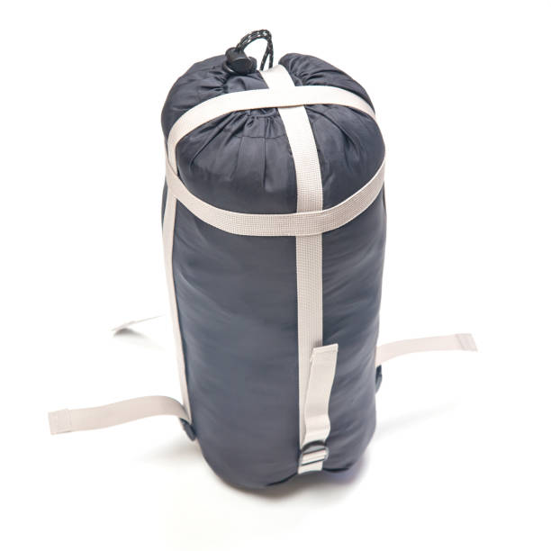 istock folded sleeping bag on a white background. items for tourism and camping 1825007216