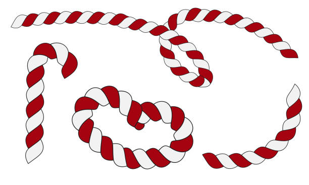 istock set of striped red and white Christmas candies in different shapes 1825014108