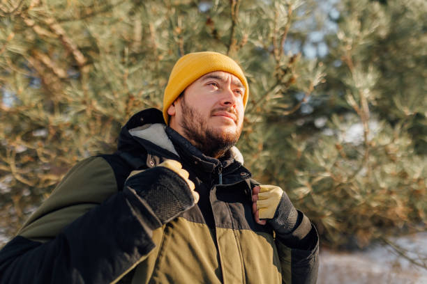 istock Frozen Exploration Hispanic Trekker Embraces the Icy Wilderness 1825014290