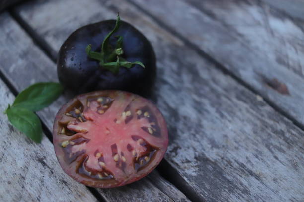 istock Beautiful organic varietal tomatoes close-up on the table 1825015172