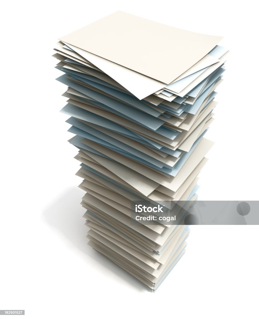 Pila di giornali - Foto stock royalty-free di Catasta