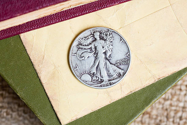 istock Year 1943 US Fifty Cent Coin 182501679