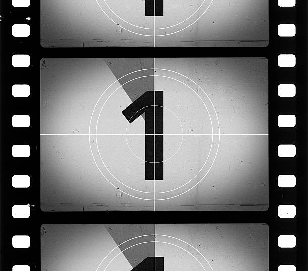 Grainy Film Frame Countdown Real Scan With Heavy Dust and ScratchesSEE MY OTHER SIMILAR PHOTOS: countdown photos stock pictures, royalty-free photos & images