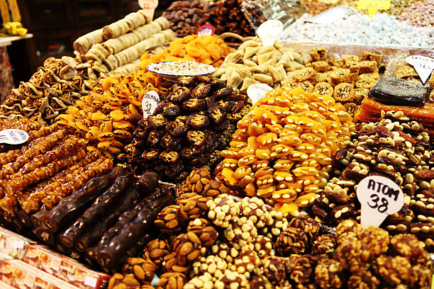 istock Various Dry Fruits stuffed with Almonds and Apricot Walnut 182503387