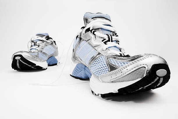 istock Running sneakers isolated on white background 182503519