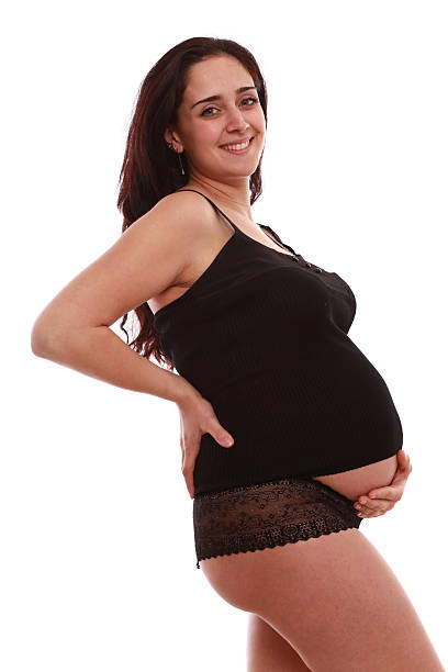 istock Smiling pregnant female 182503582