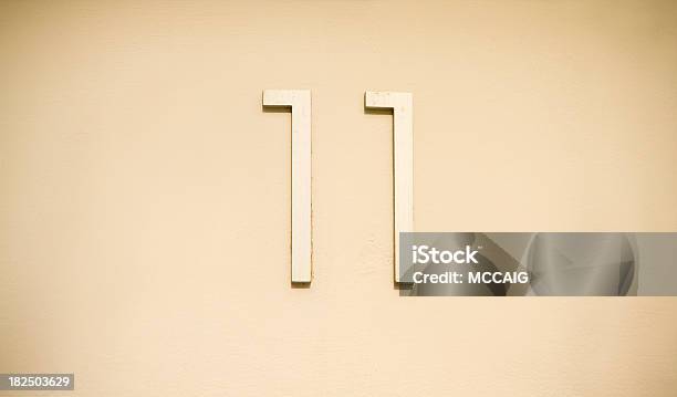 Number 11 Stock Photo - Download Image Now - Horizontal, Manufactured Object, No People