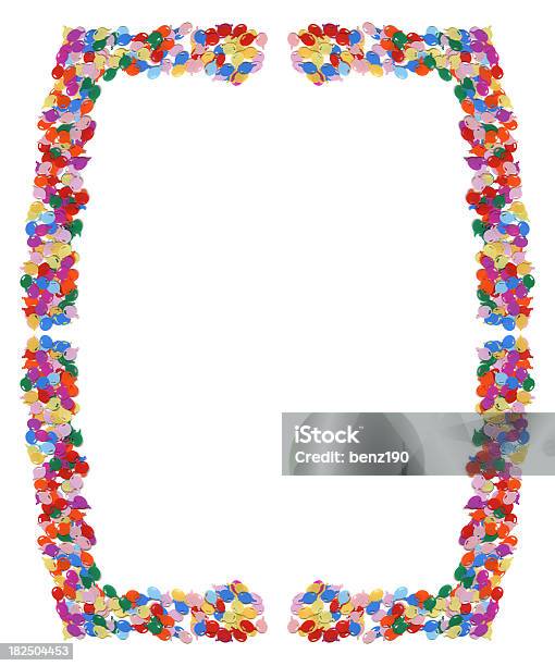 Confetti Frame Stock Photo - Download Image Now - Abstract, Baby Shower, Blue