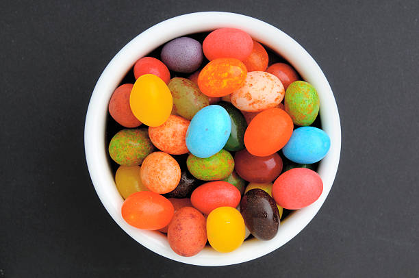 istock Bean shaped Jelly candy in a bowl 182504857