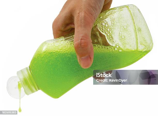 Washingup Liquid Being Poured Stock Photo - Download Image Now - Greenwashing, Dishwashing Liquid, Pouring