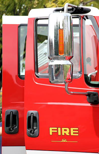 istock Fire truck open doors 182505501