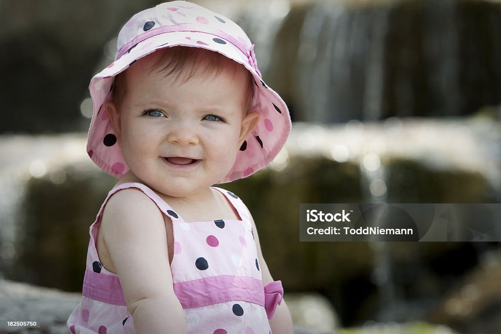 Menina com um chapéu - Foto de stock de 6-11 meses royalty-free