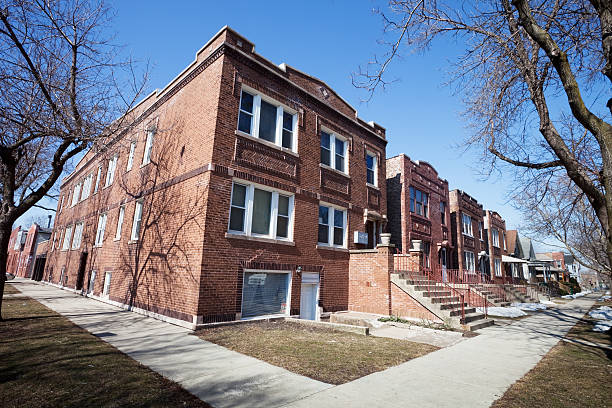 istock Vintage Houses in Brighton Park, Chicago 182505898