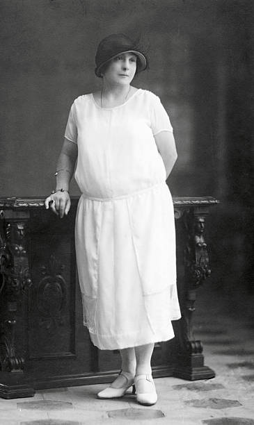 istock Woman in 1920..Black And White 182506126