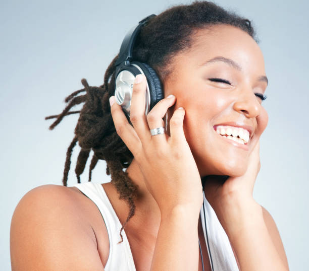 istock Young Woman With Headphones 182506255