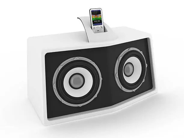 Photo of A simplistic white sound system
