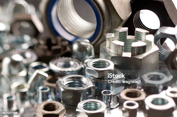 Nuts Stock Photo - Download Image Now - Bolt - Fastener, Business, Chrome