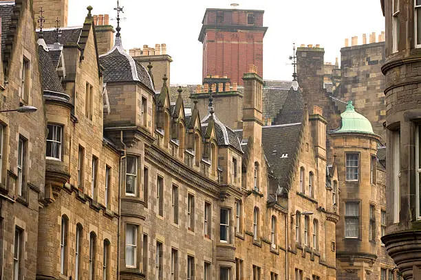 The magnificent architecture of Edinburgh's old town.