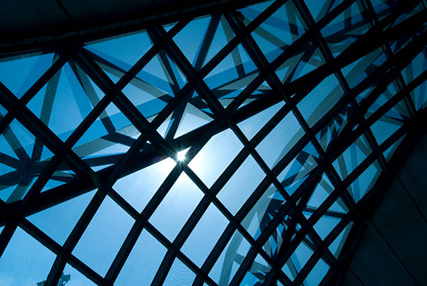 istock Modern architecture with sunlight through the glass 182508370