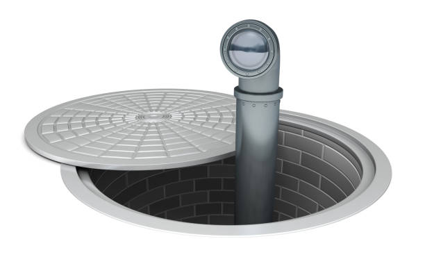 istock Periscope sticking out of a manhole 182508418