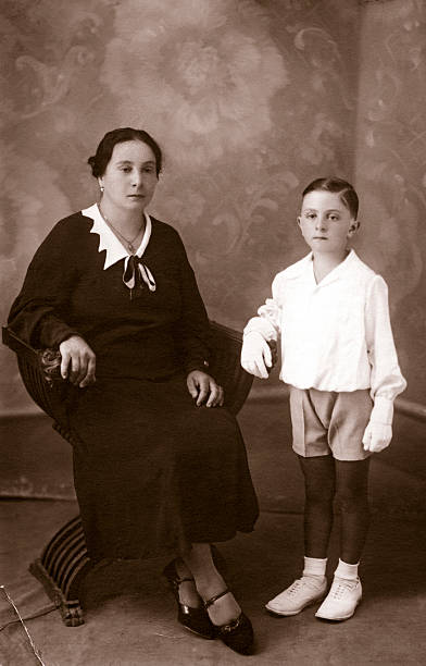 istock Mother and son in 1930 182508683