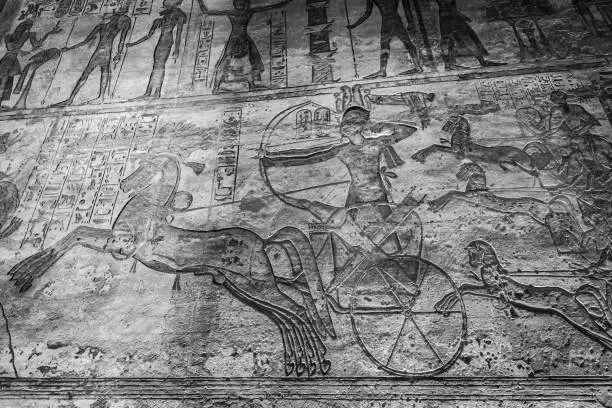 The Great Temple of Ramesses II inside details in Abu Simbel Upper Egypt