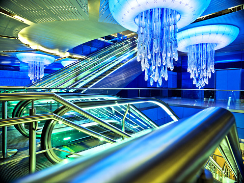 Dubai Metro Station interior