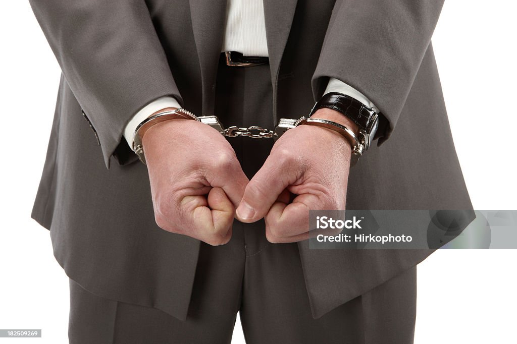 Бизнес человек преступности - Стоковые фото Арест роялти-фри
