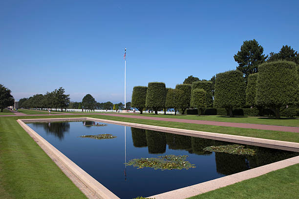istock Normandy American War Cemetery and Memorial at Omaha Beach 182509535