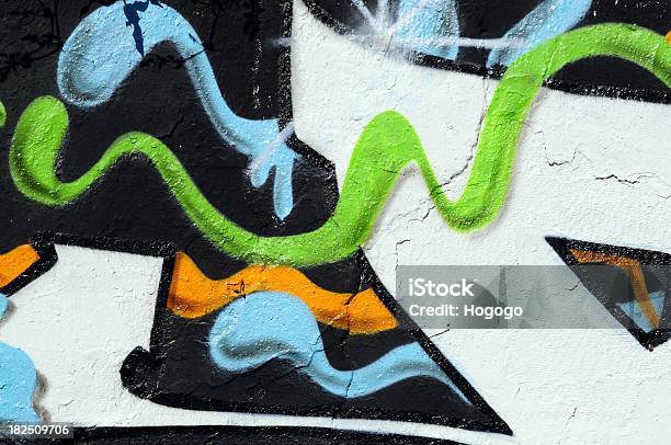 Foto de Abstrato Worms e mais fotos de stock de Arte de rua - Arte de rua, Grafite - Produção artística, Plano de Fundo