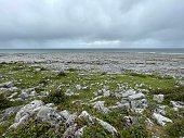 A cloudy day in Ballyreen or Ballyryan in the beautiful  Burren region in County Clare - Ireland