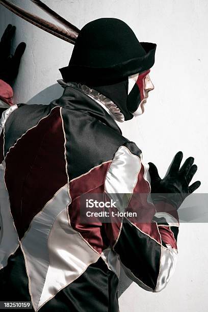 Carnevale Di Venezia 2010 - Fotografie stock e altre immagini di Arlecchino - Arlecchino, Colore nero, Festeggiamento