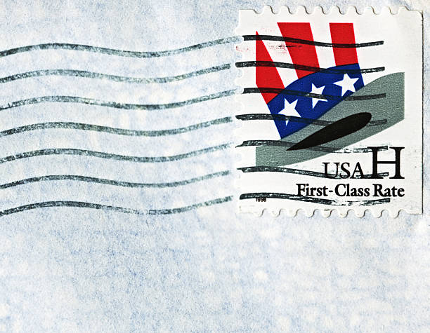 istock Top Hat with USA Flag Postage Stamp 182511050