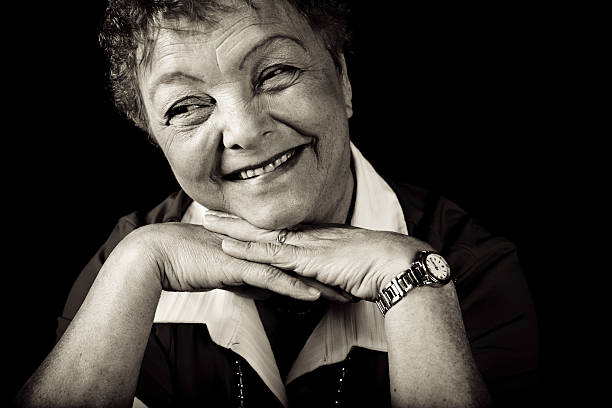 istock Happy senior woman 182511112