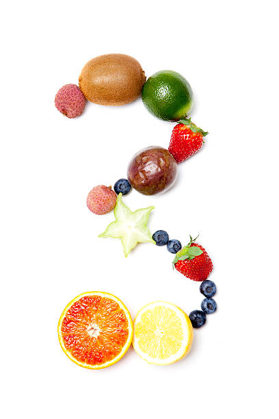 istock Number three made of fruit 182511420