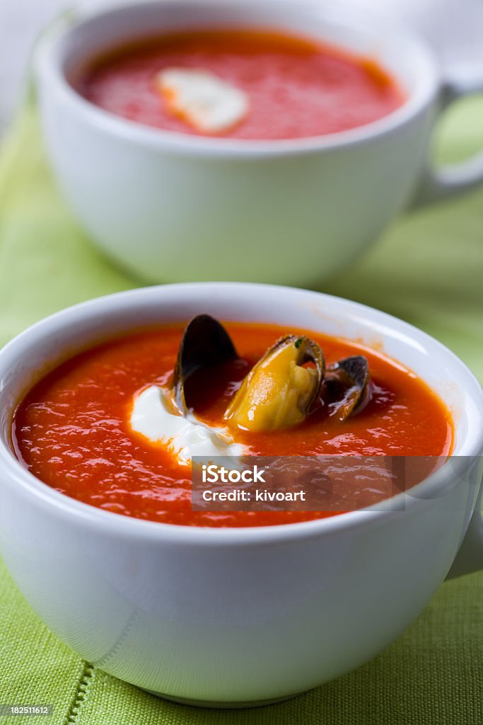 Sopa de Tomate - Royalty-free Alimentação Saudável Foto de stock