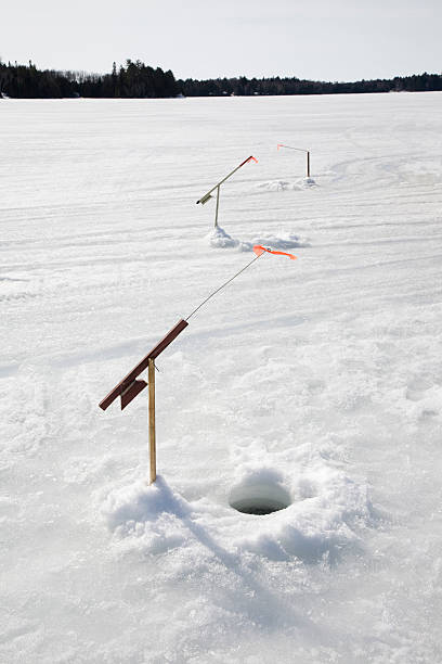 Tipups Stock Photo - Download Image Now - Ice Fishing, Canada, Cold  Temperature - iStock