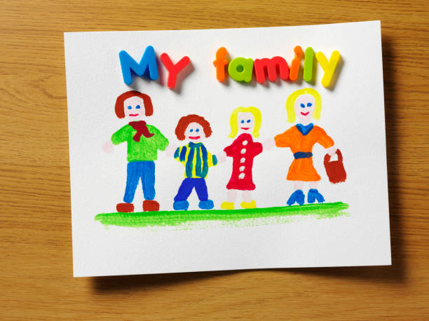 istock Children's Family Painting 182512342