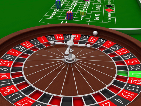 Red black 777 casino jackpot 3D render illustration isolated on black background