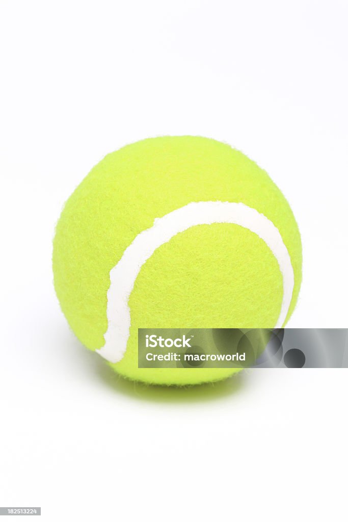Bola de tenis - Foto de stock de Fondo blanco libre de derechos