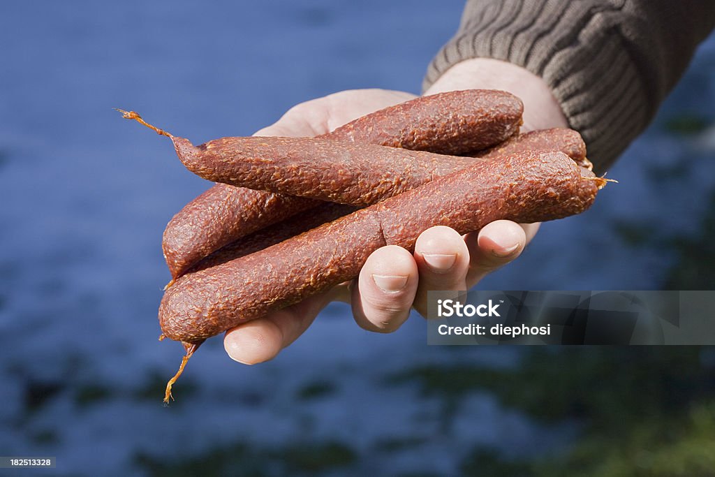 Salsiccia fresco - Foto stock royalty-free di Alimentazione non salutare