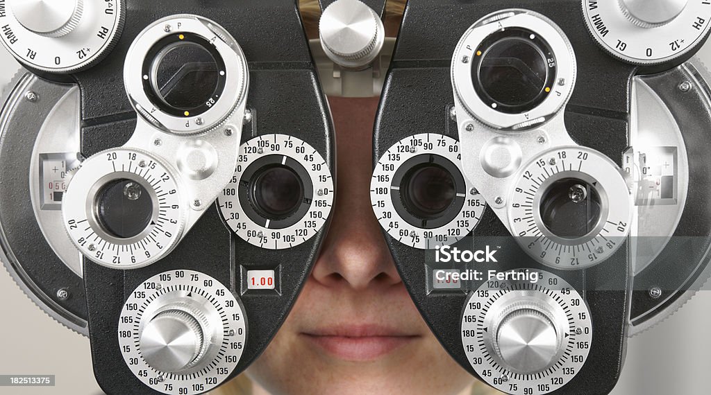 Optometry examen - Foto de stock de Adulto libre de derechos