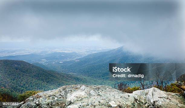 Clouds Rolling In Over The Blue Ridge Stock Photo - Download Image Now - Appalachia, Appalachian Mountains, Autumn